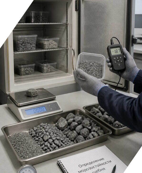 Определение морозостойкости щебня в Донецке от 3832 р. | ЭкспертизаРоссия